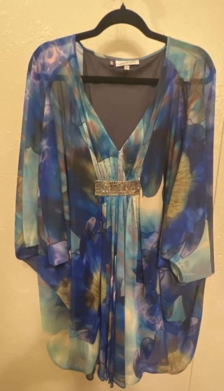 Embellished Chiffon Short Dress
